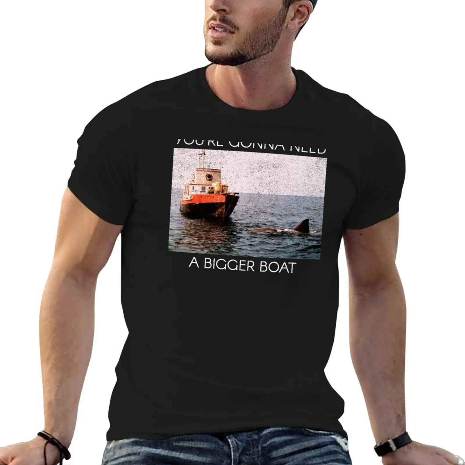 

Jaws Screen Grab You're Gonna Need A Bigger Boat Tri-blend T-Shirt tops Luxury man Man t-shirt mens funny t shirts