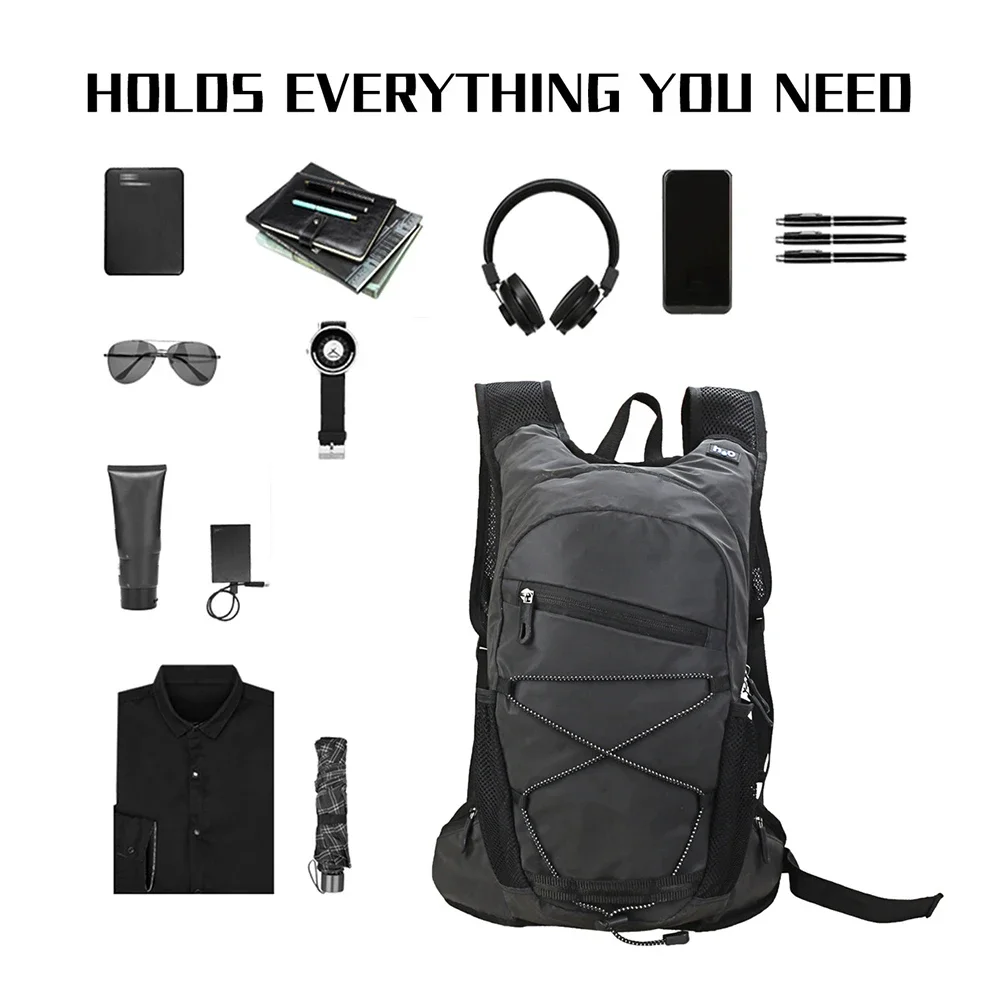 Convenient Storage Solution Reflective Sports Backpack 8L Cycling and Mountaineering Bag with Multiple Pockets