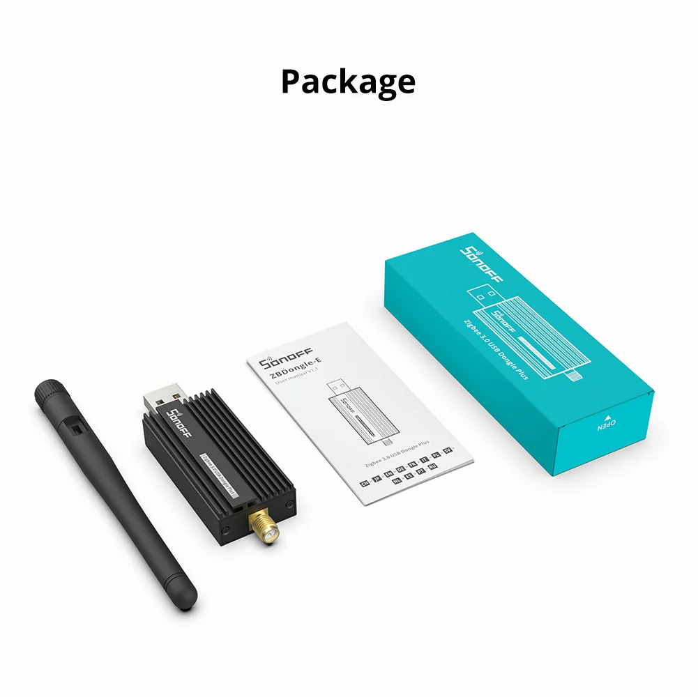 USB Dongle Zigbee Wireless Zigbee Router Genuine SONOFF ZB Dongle-E 3.0 Gateway with Antenna ZHA Zigbee2MQTT Interface Capture