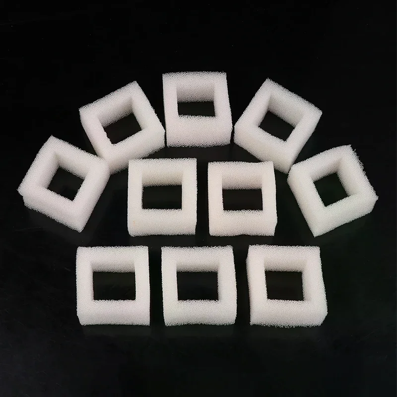 10Pcs Cat Water Fountain Water Pump Foam Filters Compatible With Square Dispensers Pre-Filtered For Fresh & Clean Drinking Water