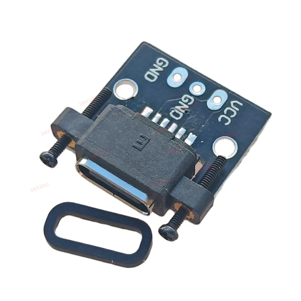 1PCS 16P Type-C Female USB 3.1 Test PCB Board With Screws Adapter Type C 12P 6P Connector Socket For Data Line Wire Cable Trans