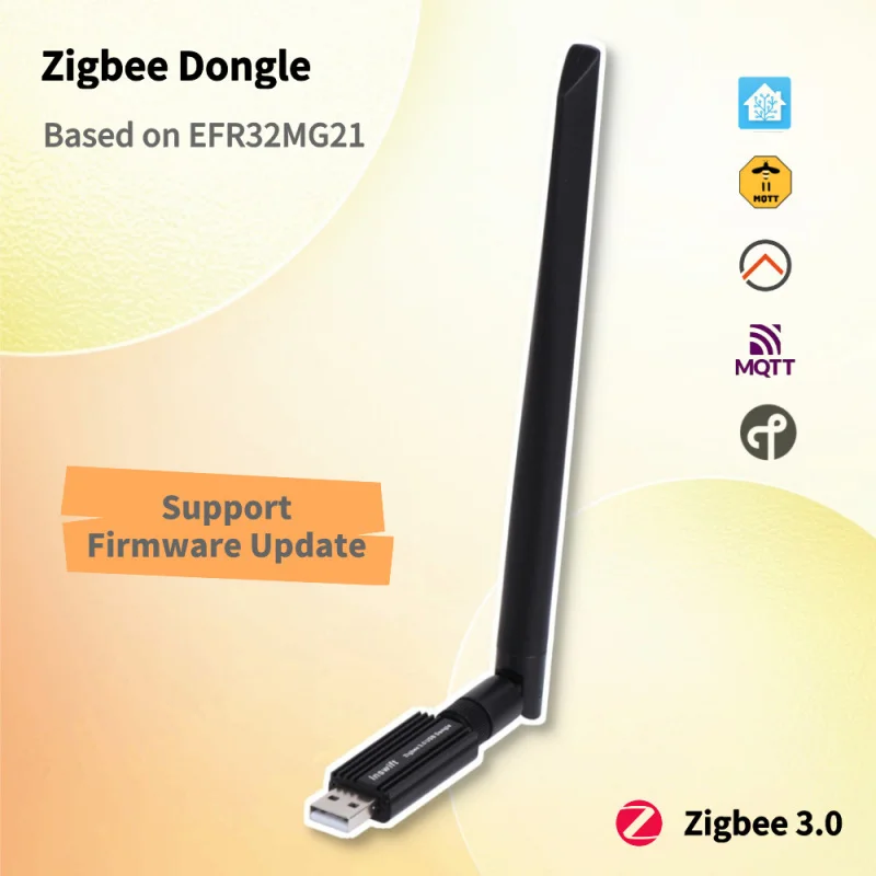 Zigbee USB Dongle Wireless Zigbee Gateway Adapter Compatible with Zigbee2MQTT ZHA Home Assistant for Smart Home Automation Syste