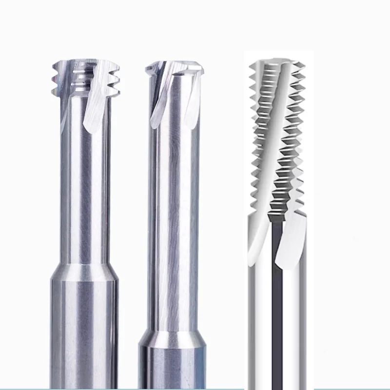 CNC60HRC シングル/スリー/フルフルートねじフライスカッター M1M1.4M1.6M2M2.5M3M4M5M6M8 M10M12M14M16M18M20M24 アルミ用