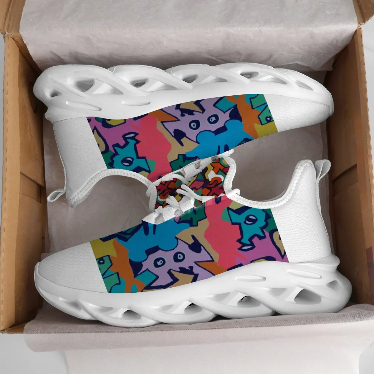 รองเท้าผ้าใบลำลองสำหรับผู้ชาย น้ำหนักเบา สวมใส่สบาย เหมาะสำหรับคริสต์มาส กันลื่น รองเท้าเดิน รองเท้ากีฬา รองเท้าฝึกซ้อมบุขน