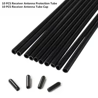 10PCS 2.4G Receiver Antenna Protection Tube 150mm + 10PCS Protection Cap