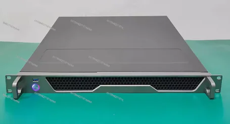 

1U chassis, 400MM aluminum alloy panel, 3.0 USB interface, CD switch, firewall, soft routing server, industrial control