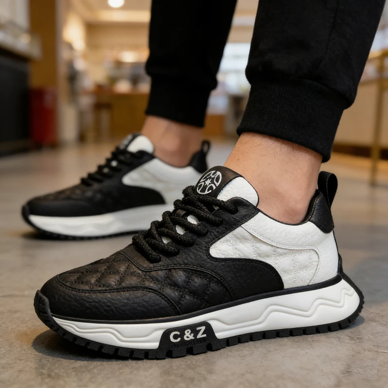 Men's light casual sneakers four seasons soft-sole breathable outdoor walking running shoes fashion students Speed sports shoes