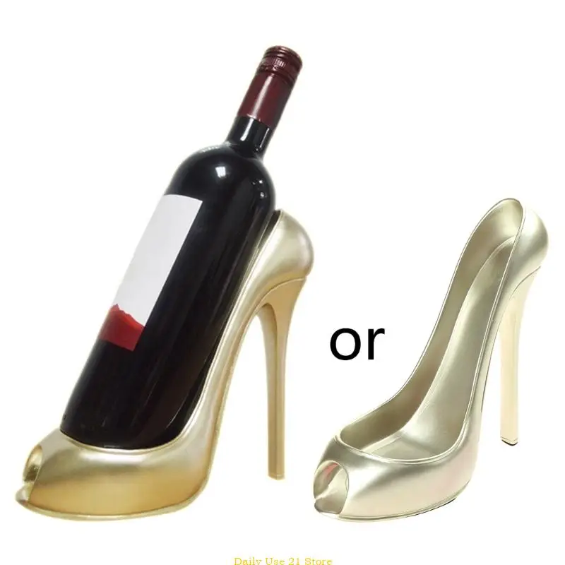 

High Heel Shoe Wine Bottle Holder Stylish Wine Rack Gifts Basket Accessories