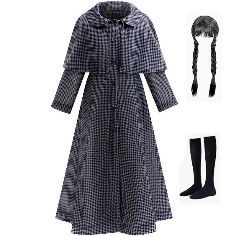 

Children Family Disguise Halloween Costume Kids Family Black Dress With Accessories For Kids Pageant Fantasy Themed Party Outfit