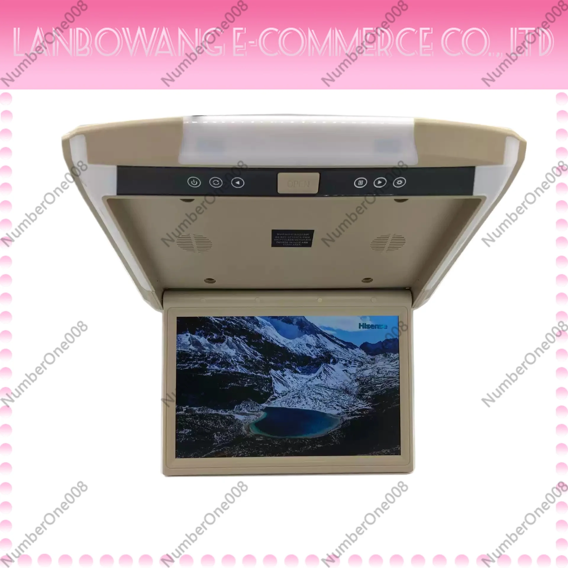 Pantalla Para Carro Car Ceiling Monitor 12.1 Inch 1080P TFT LCD Car Flip Down Monitor Roof Mount MP5 Player Car Accessories