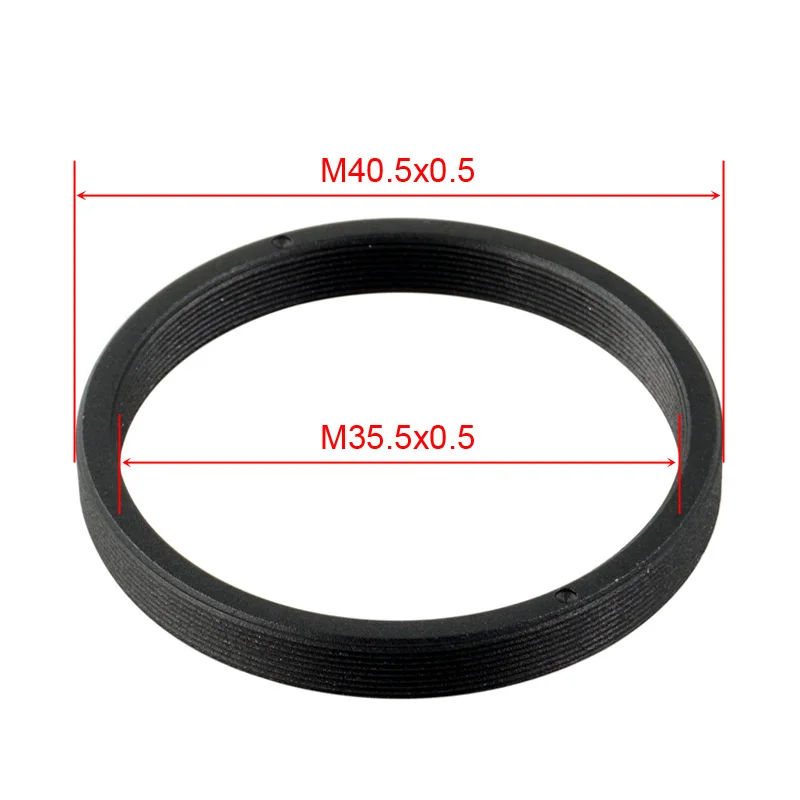 M35.5-M40.5 플랫 수정 렌즈 어댑터, 35.5mm x 0.5 암-40.5mm x 0.5 수 나사