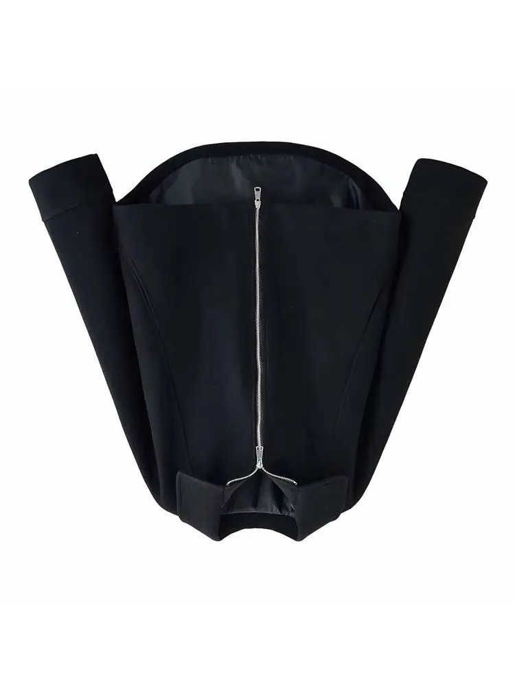 

HH Women's Autumn And Winter New Black Classic Lapel Warm Short Woolen Coat Slim And Versatile Commuter Temperament Coat