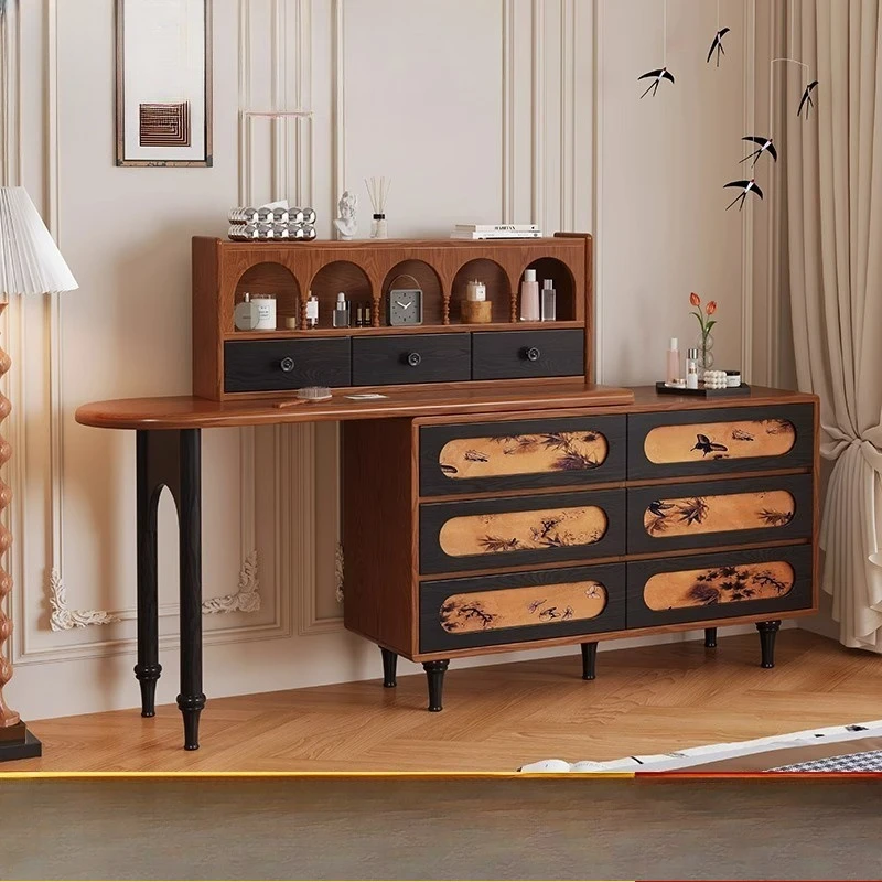 

Bedroom simple ash wood solid wood dresser with chest