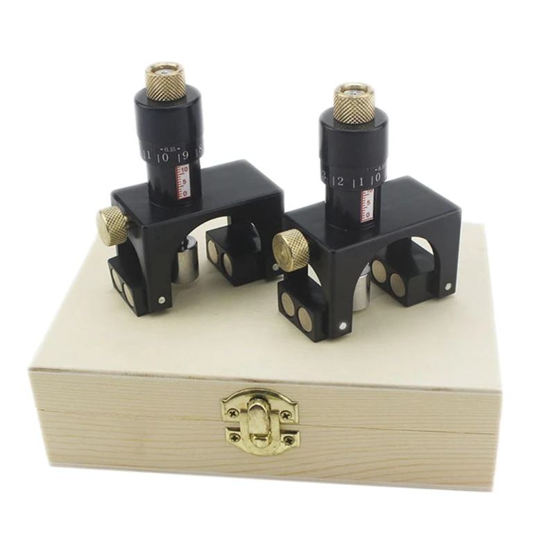 

2Pcs Calibrator Planer Cutter Setting Jig Gauge Planer Setter Jig Gauge Setter Jointer Woodworking Tool Setter