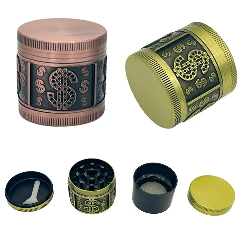 40mm Franc Style 4-Layer Metal Vanilla Grinder Compact and Portable Holiday Gift