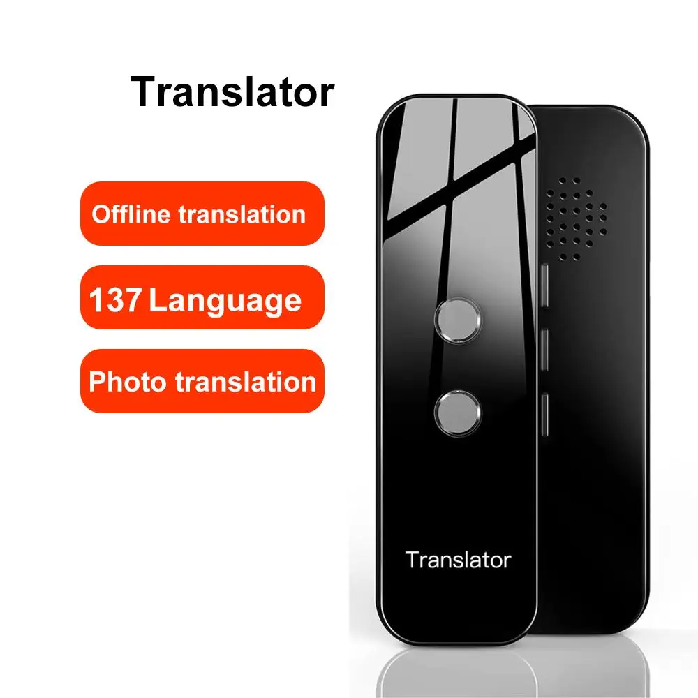 

Portable Audio Translator 137 Language Smart Translator Offline In Real Time Smart Voice AI Voice Photo Translation Device