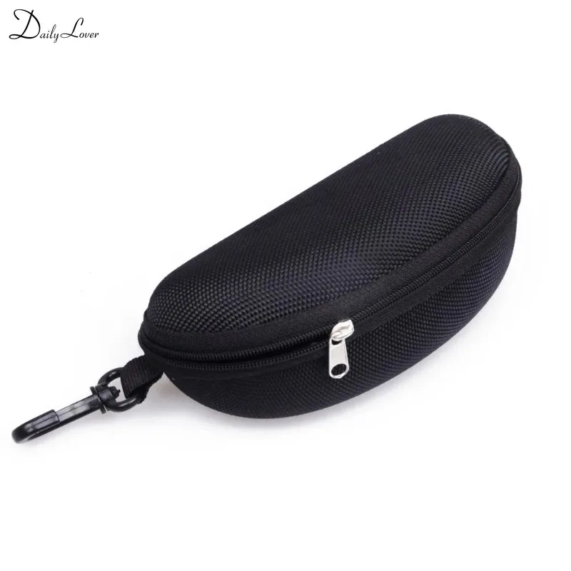 Portable Zipper Sunglasses Case Hard EVA Eyeglasses Box with Hook Glasses Compressive Protector Oxford Cloth Eyewear Storage Box