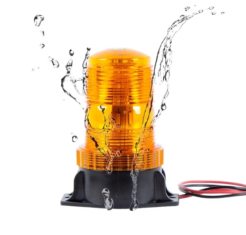 

Auto 12V 100V Amber Strobe Warning LED Beacon Light For Forklift