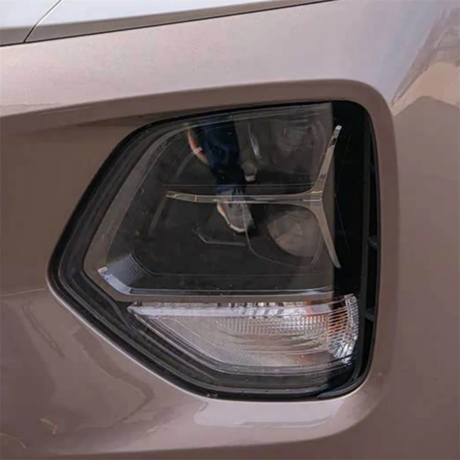 For Hyundai Santa Fe 2018 2019 2020 Accessories Car Lampshade Cover Headlamp Shell Car Front Headlight Lens Cover Lights Shell