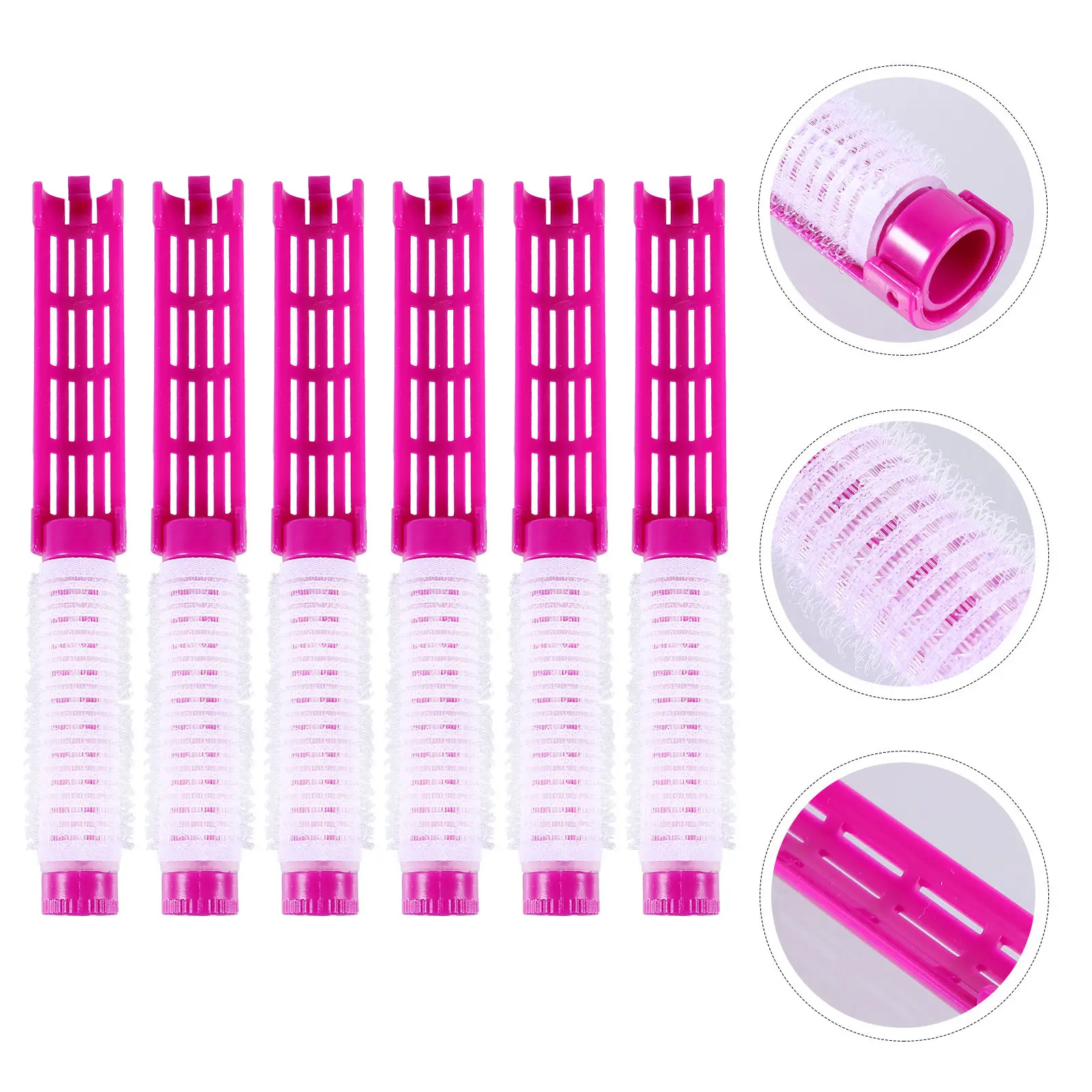 Hair Rollers 20 Piece Plastic Wave Curlers for Natural Curls Lightweight Portable Styling Set for Travel