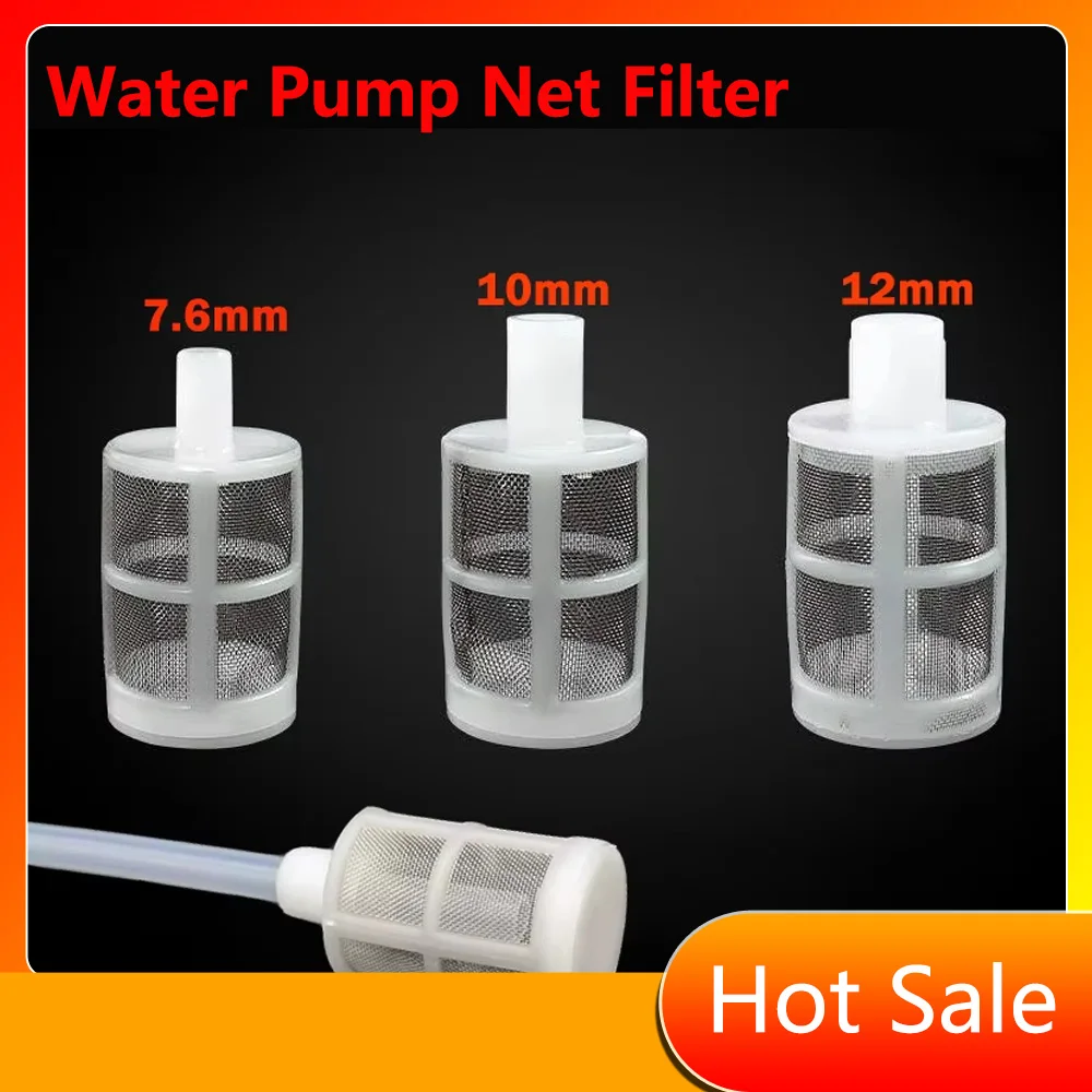 7.6mm/10mm/12mm Garden Micro Irrigation Water Pump Net Filter Water Pump Protect Hose Mesh Filter Water Clean Screen Net Filters