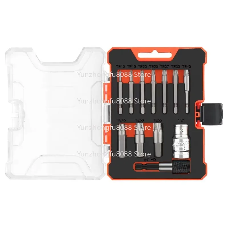 12pcs S2 Damaged Screw Bolt Puller Set Hex Shank Screw and Bolt Puller Set