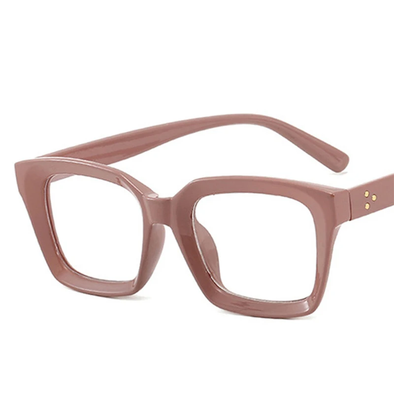 Transparent Computer Glasses Men Women Trend Big Square Mobile Phone Spectacles Flat Lens Comfortable Optical Eyeglasses