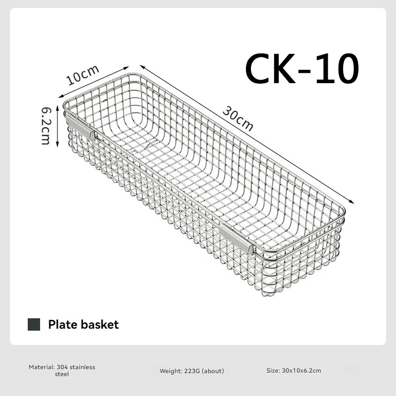 

CAMPINGMOON CK-10 Outdoor Camping Hanging 304 Stainless Steel Food Storage Basket Fruit Seasoning Holder Drying Basket