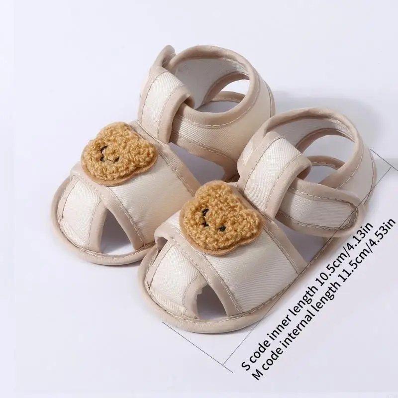 97BE للجنسين الصنادل الرضعية غير قابلة للتنفس أحذية غير متوفرة لساعة اللعب والنزهات #6