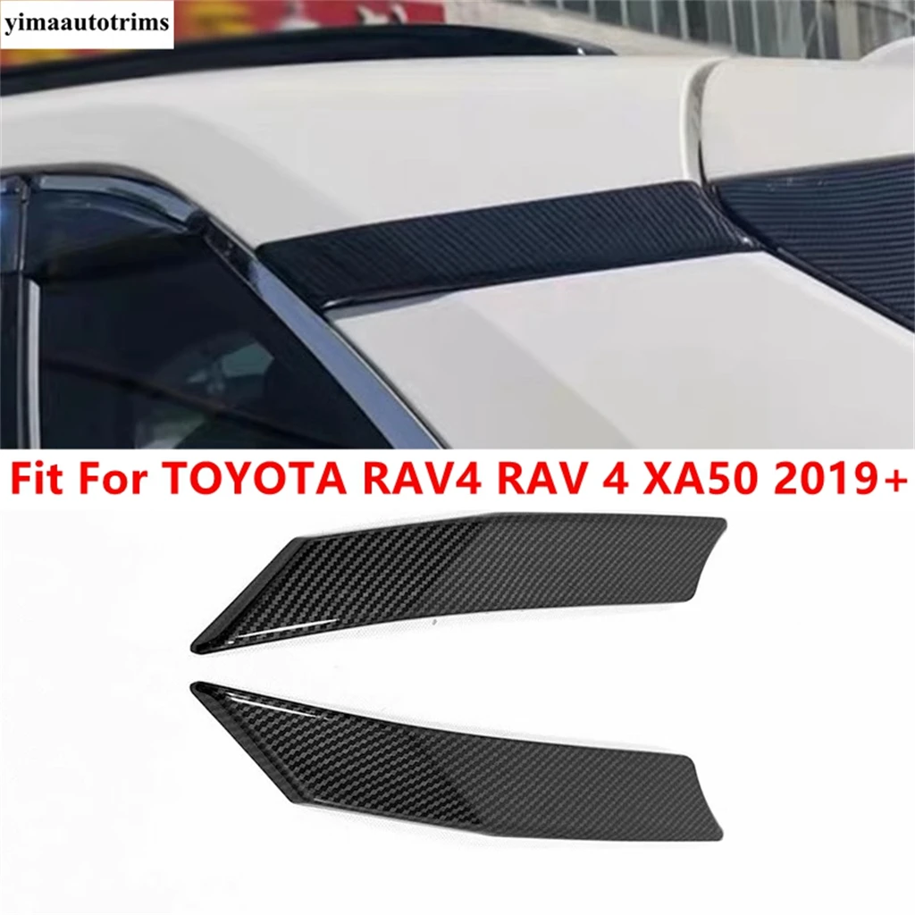 

Car Rear Window C Pillar Post Panel Sequins Cover Trim ABS Accessories For Toyota RAV4 RAV 4 XA50 2019 2020 2021 2022 2023 2024