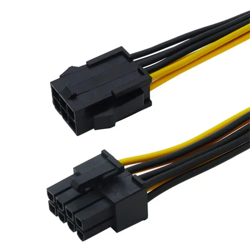 グラフィックカード電源変換ボード,6ピンから8ピン,6ピンから6 2p,電源延長ケーブル,18awg