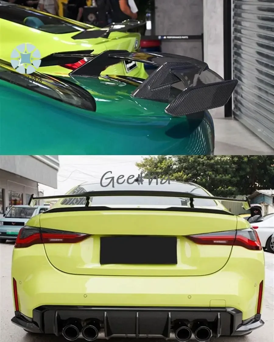

For MP Style Dry Carbon Fiber Rear Spoiler for G80 M3 G82 M4 Rear Trunk Wing