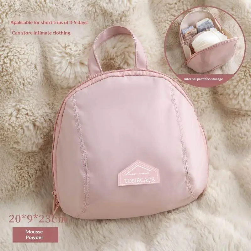 3-in-1 Portable Waterproof Oxford Cloth Bra Storage Bag Zipper For Travel Lingerie Organizing