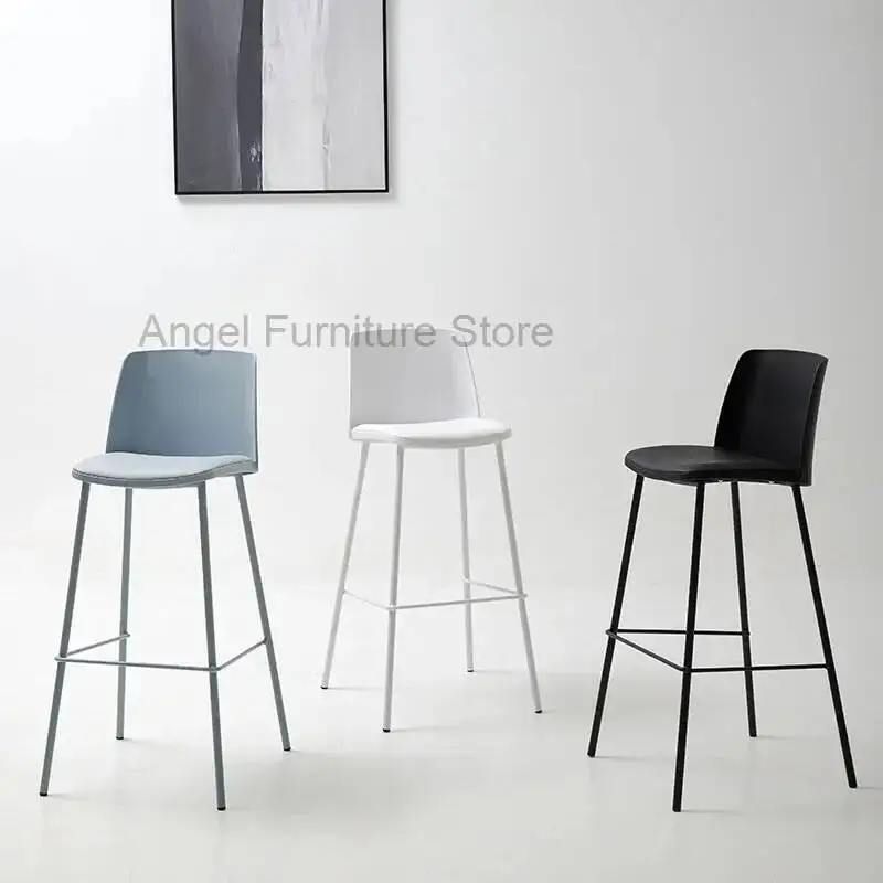 

Nordic Counter Bar Chair Ergonomic Luxury Designer Reception Modern Bar Stools White Garden Sgabello Cucina Furniture