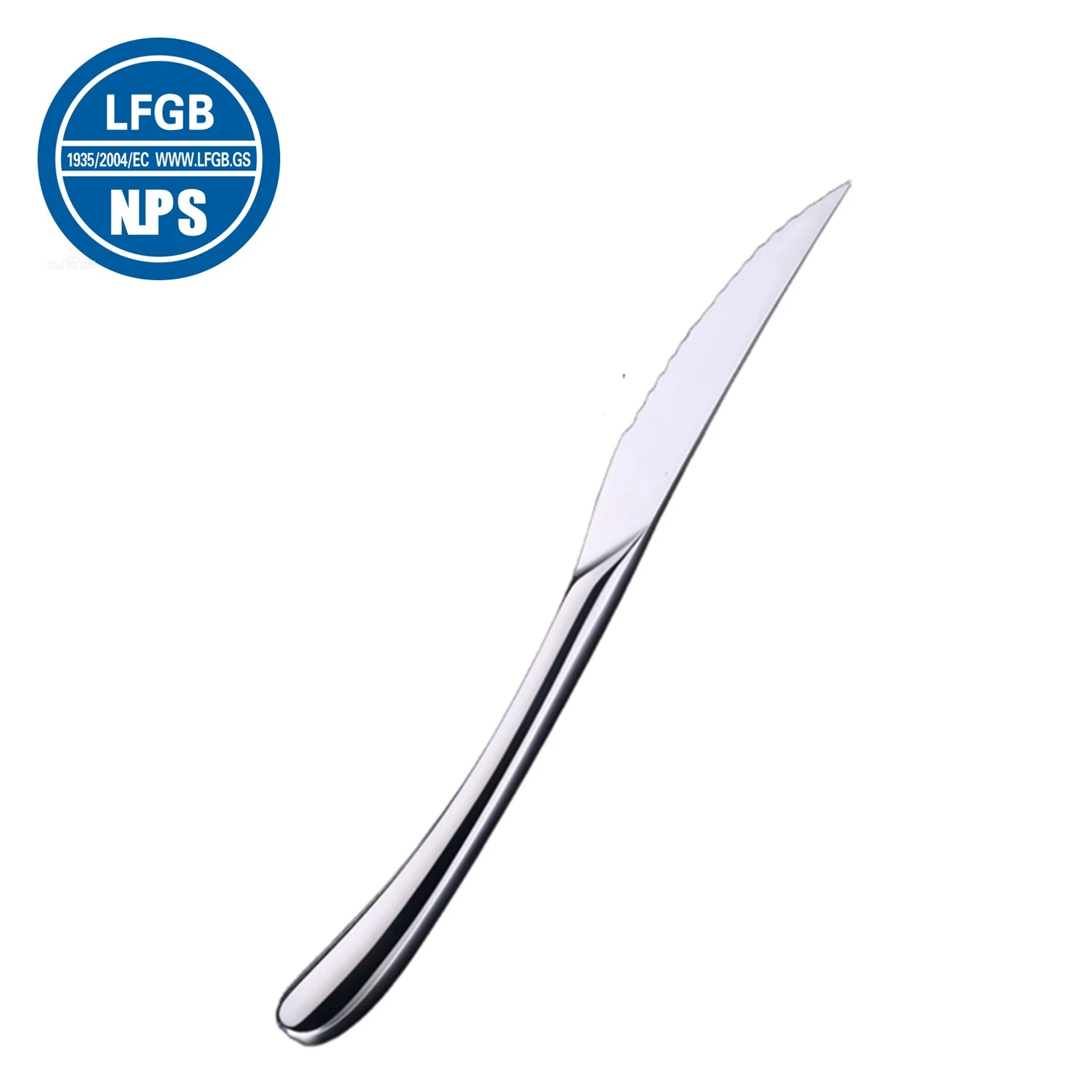 3 Pieces of LFGB Certification 420 Stainless Steel Banquet Table Knife Ultra Sharp Classical Luxury Steak Knives for Restaurant