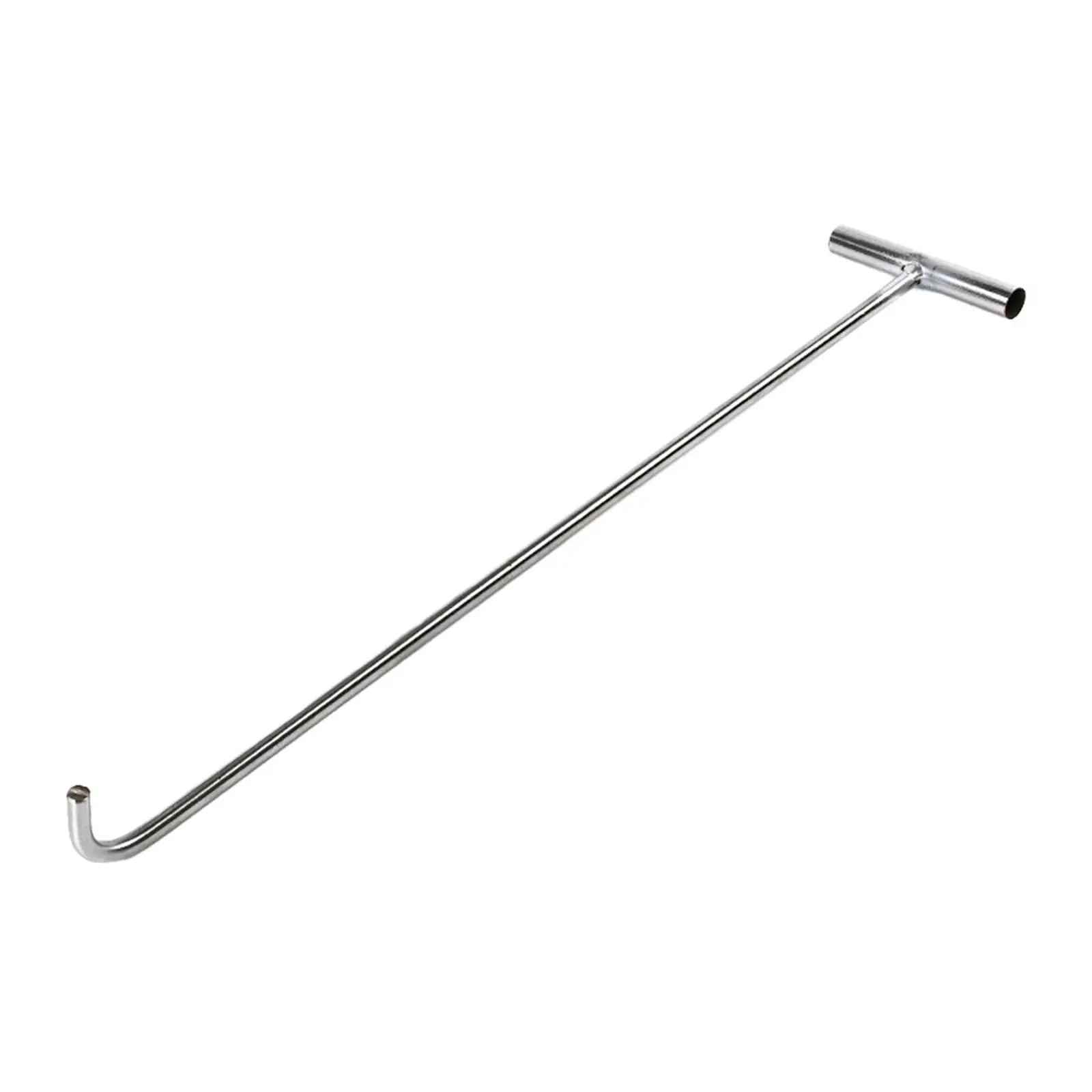 Manhole Hook Tool Well Lid Drain Cover Durable Well Lid Hook for Moving Steel Versatile Pull Springs Trampoline Utility Tool