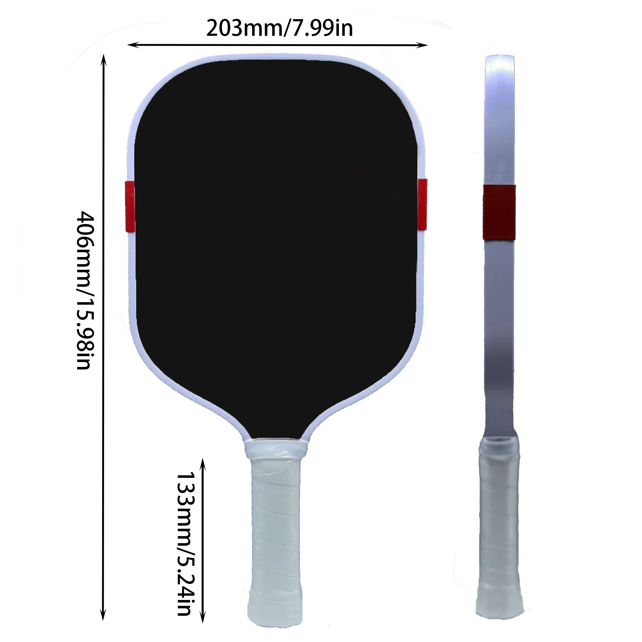 

Boomstik widebody Elongated Carbon Fiber Core Pickleball Paddle for Selkirk LABS Project Style Similarity Equipment Accessory
