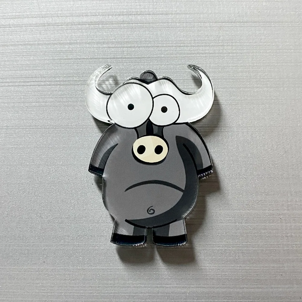 6pcs Personalized 3D Cartoon Animal Refrigerator Magnets Fridge Blackboard Whiteboard Photo Message