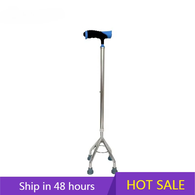 

YTYIN Handle Blended Curved Walking Canes Sticks for Elderly and Disabled Crutches with Four Legs and