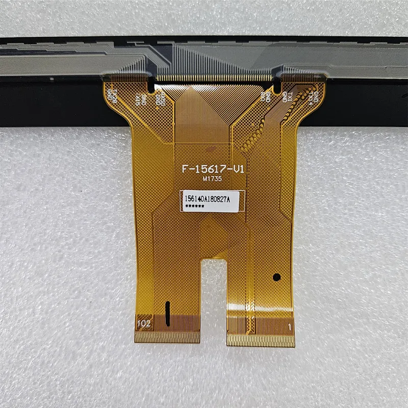 15.6Inch Black P/N F-15617-V1 External glass panel of capacitive touch screen digitizer sensor 358X200 MM