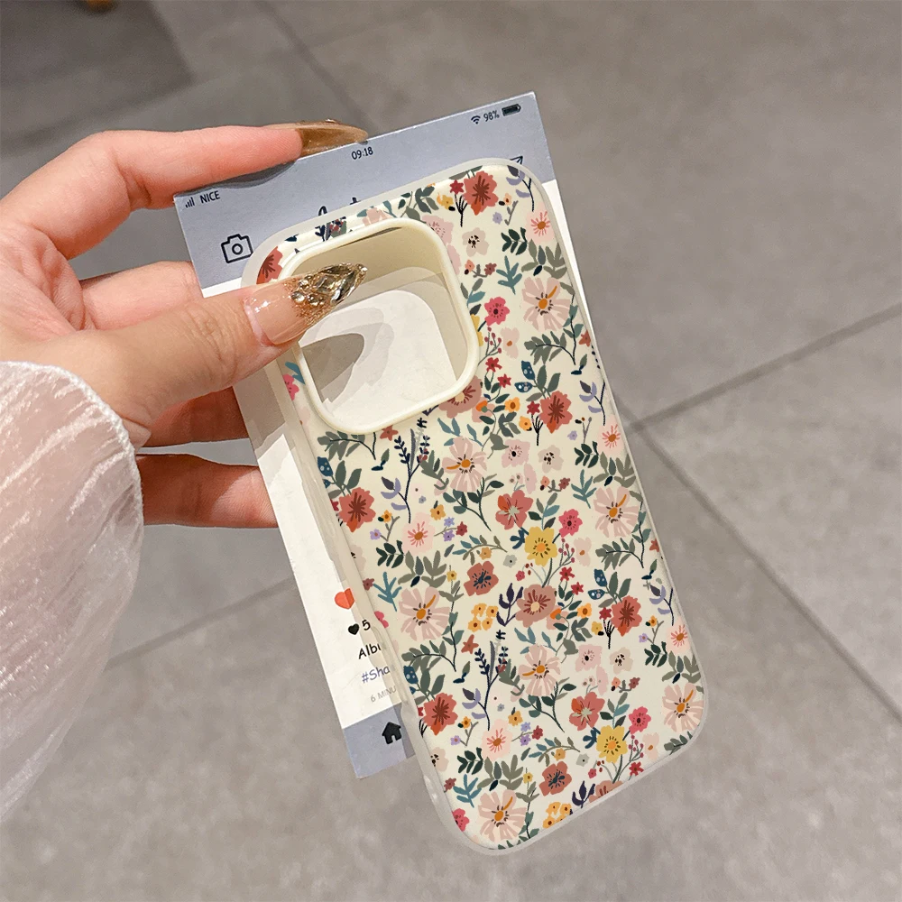 Full Blooming Flower Case For Samsung Galaxy S26 Ultra S25 Edge S24 S23 S22 S21 S20 Ultra Plus FE 5G Hard Acrylic Cover