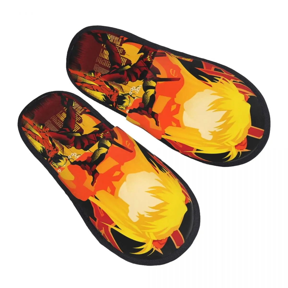 

Custom Japanese Animes E-Evangeliones New Soft Memory Foam House Slippers Women Comfy Warm Anti-skid Sole Slipper