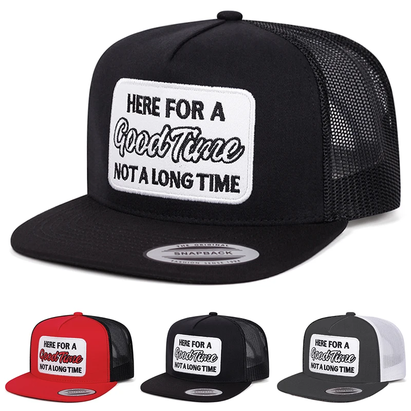 2026 Fashion New HipHop Hat HER FOR Embroidered Baseball Hat Outdoor Daily Decoration Sunshade Hat Unisex Flat Edge Hat Mesh Hat