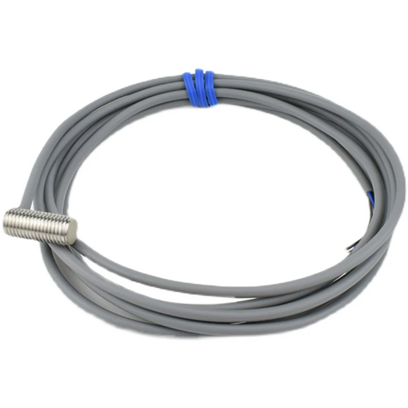 M8 ultra-short side outlet elbow proximity switch three-wire inductive metal induction switch sensor NPN24V