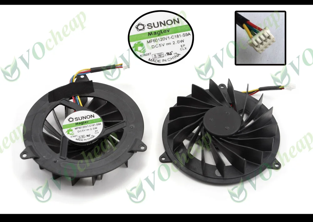 Ventilador de refrigeración para ordenador portátil, enfriador con disipador térmico para Dell Studio serie 1735-MCF-C22CM05, nuevo