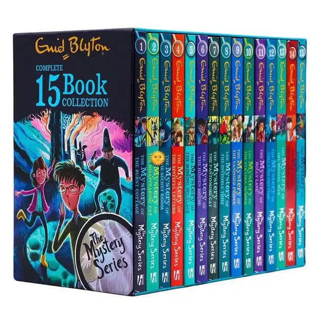 15 Books Gift Box Set Enid Blyton The Mystery Series Children's Literature Chapter Bridge Story Kids Reading