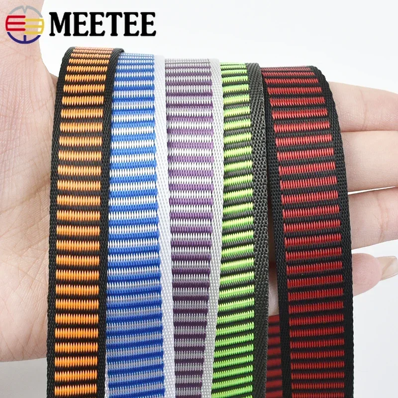 10Meters 15/20mm Nylon Reflective Webbing Strap Pet Collar Safety Band Backpack Bias Binding Decorative Braid Sewing Accessories