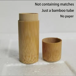Vintage Bamboo Matchbox Lighting Scented Candles, Long Match, Cigarette Sealed, Moisture-Proof, No Match, 90mm High