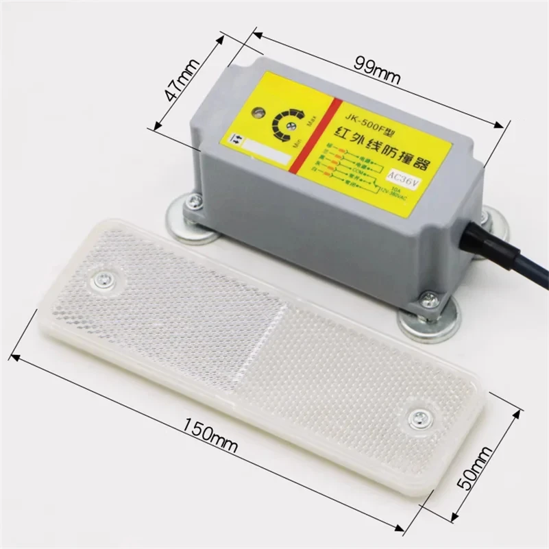 JK-500F Infrarot-Kranbegrenzer, magnetischer Antikollisions-Reiseschalter mit LED-Alarm