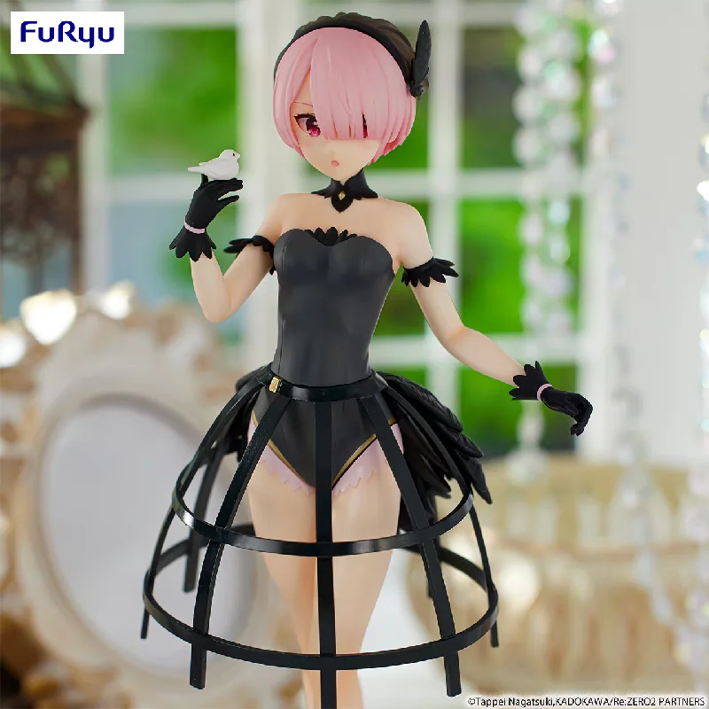 FuRyu Original Genuine Re: Zero Starting Life in Another World Rem Ram Bird cage dress Action Figure Christmas Gift